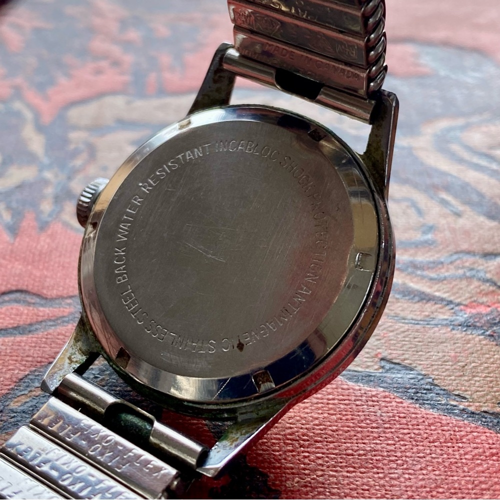 Vintage Rodania Watch 17 Jewels Stainless Steel Expansion Band Swiss Made - Picture 4 of 6